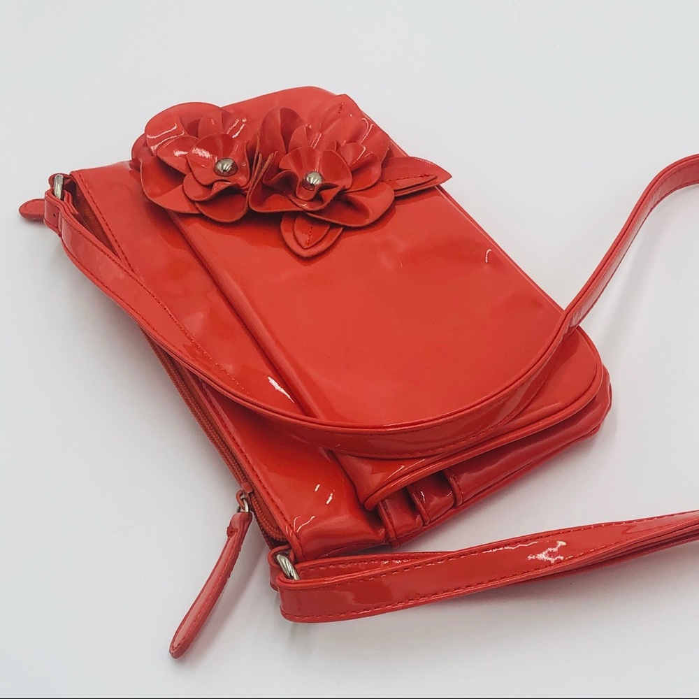 Nicole orange zippered crossbody - Picture 2 of 6